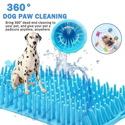 Dog Paw Cleaner Pet cat Foot Washer Cup Feet Clean Brush Cleaning Paws Wash Tool - Aimall