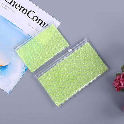 10pcs PVC Bubble Zipper Bag Thick Cosmetic Storage Pouch for Travel and Makeup