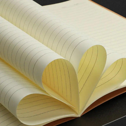 12PCS A5 Kraft Paper Notebooks Blank Grid Lined 72Page School Office Diary Book
