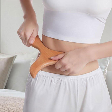 Beechwood Massager Meridian Scraping Board for Body Muscle Relaxation Tool