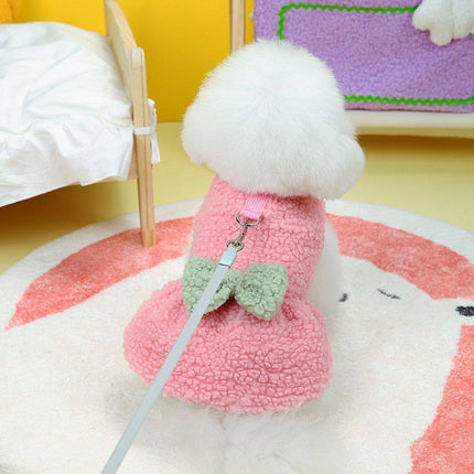 Spring Fall Pet Dog Clothes Cotton Skirt Puppy Dress for Small Medium Large Dogs
