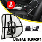 2x Mesh Lumbar Back Support for Office Home Car Seat Chair Truck Pillow Cushion - Aimall