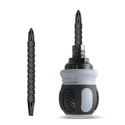 Ratchet Screwdriver Set with Sleeve Dual Head Screwdriver Expansion Cross Bits