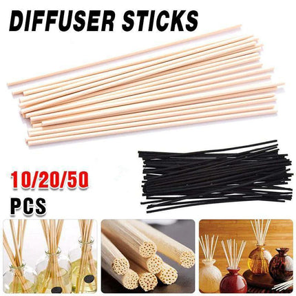 Premium Quality Reed Diffuser Reeds Rattan Stick Bulk Pack 3x260mm VIC Black - Aimall