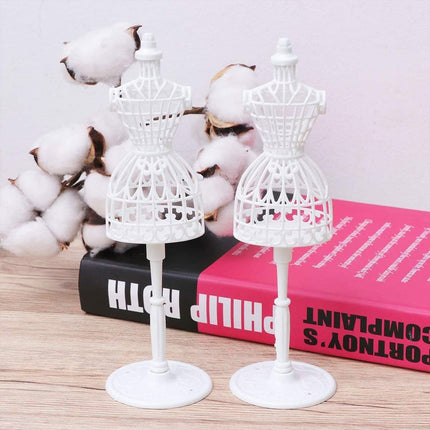 10PCS Doll Model Display Stand Hollow Out Handmade DIY Wedding Dress Design