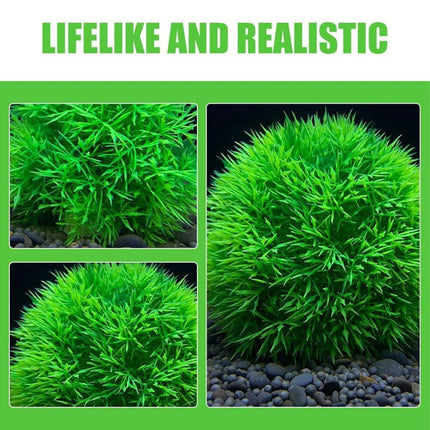 Aquarium Fish Tank Landscape Decoration Plastic Simulation Grass Flower Ball