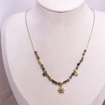 High-End Sun Necklace Light Luxury Fashion Style Distinctive Collar Chain