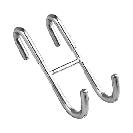 4PCS Stainless Steel S-Type Double Hooks for Kitchen Bathroom Closet Hanging