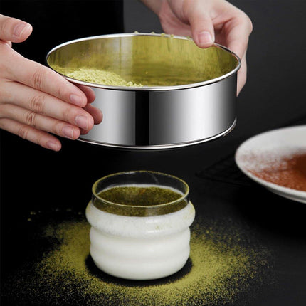 15CM Stainless Steel Flour Sieve Colander Fine Mesh Oil Strainer Sifter Filter