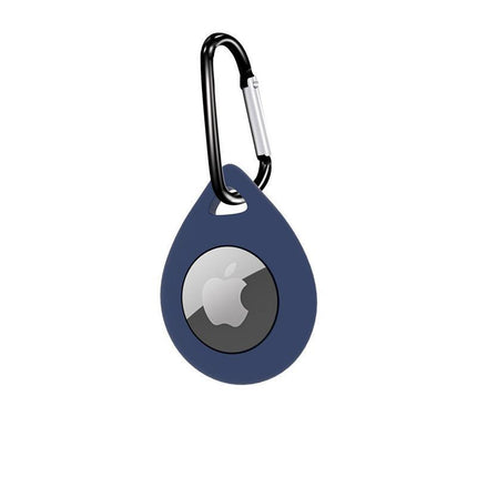 For Apple AirTag Air Tag Silicone Protective Case Cover Location Tracker Keyring - Aimall