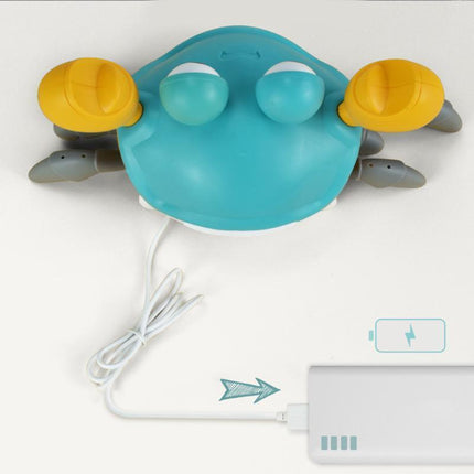 Electric Music Crawling Crab Baby Toy LED Light Up Kids Toddler Interactive Toys - Aimall