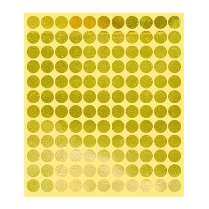 8/13/25/50mm Colour Sticker Dots Adhesive Round Labels Circular Scrapbooking Gold - Aimall