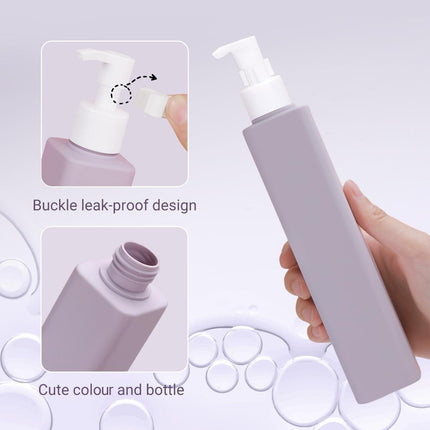 5Pcs 250ml Plastic Empty Lotion Pump Bottles Shampoo Container Dispenser PE Pump