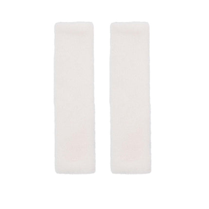 Winter Plush Shoulder Strap Cover Neck Cushion Pad for Comfortable Car Travel 2PCS