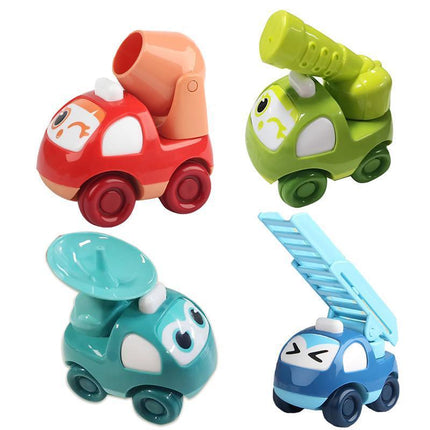 Inertia Train Toy Small Train Crash Resistant Cartoon Car Gifts for Children - Aimall