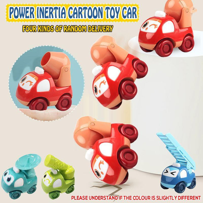 Inertia Train Toy Small Train Crash Resistant Cartoon Car Gifts for Children - Aimall