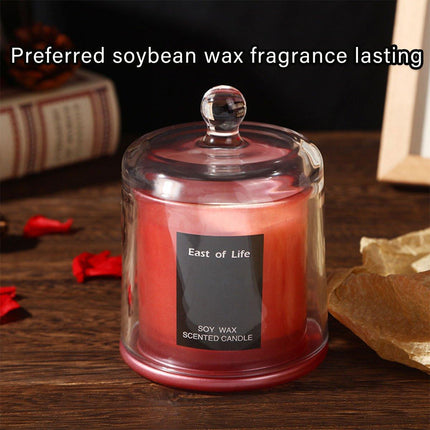 2Pcs Smokeless Glass Aromatherapy Candles Scented Gift Set for Relaxation