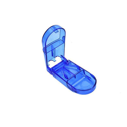 Portable Pill Cutter Tablet Vitamin Splitter Divider Travel Medicine Storage Box - Aimall
