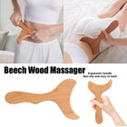 Beechwood Massager Meridian Scraping Board for Body Muscle Relaxation Tool