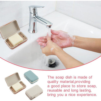 3PCS Soap Holder Travel Soap Container Portable Bar Soap Case Leakproof Soap Box