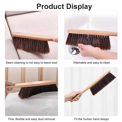 Household Log Color Soft Rubber Hair Long Handle Cleaning Brush Dusting Brush