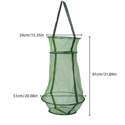 Fish Trap Crab Trap Nylon Mesh Fishing Trap Portable Fish Catcher Outdoor