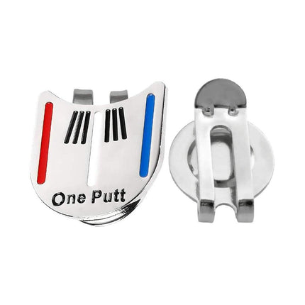 Golf Ball Marker Metal With Hat Clip Golf Training Aid Outdoor Sport Aiming Tool