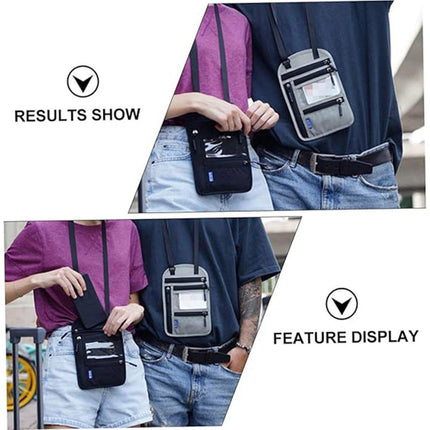 Multi-Functional Travel Passport Document Bag Protective Case Cover Holder