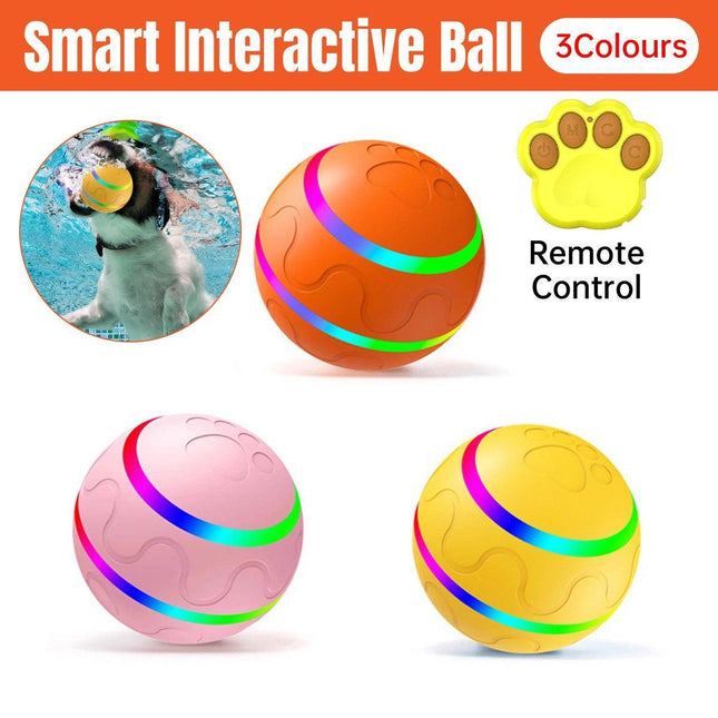 Interactive Smart Cat Dog Automatic Rolling Ball Self-Moving Kitten Pet Toys