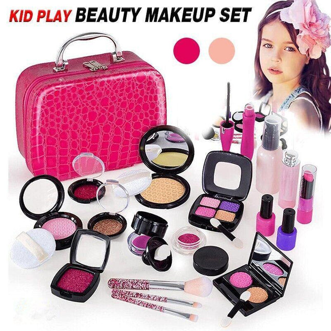 Kids Pretend Make Up Kit Play Beauty Makeup Set Glamour Girl Cosmetic Toy Gift - Aimall