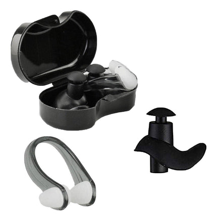 Waterproof Silicone Swimming Earplug Set Soundproof Earplugs with Nose Clip