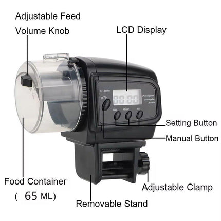 Automatic Fish Feeder Aquarium Tank Regular Feeding Timer Fish Food Dispenser