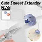2PCS Cartoon Animal Faucet Extender Bathroom Sink Tap Water Splash Guard Device