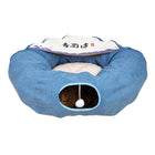 Large Multi-Functional Cat Tunnel Bed and Cat Toy Interactive Pet Playhouse