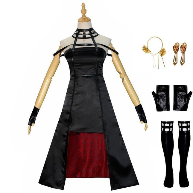 Anime SPY×FAMILY Yor Forger Cosplay Costume Womens Sexy Dress Halloween Outfits - Aimall