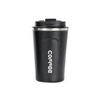 Insulated Coffee Mug Vacuum Travel Cup Thermal Stainless Steel Flask Reusable 380ML - Aimall