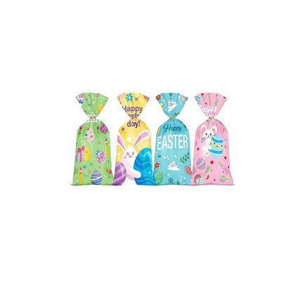 150pcs Easter Candy Gift Bags Party Favour Flat Pouches Holiday Treat Bags