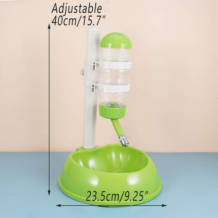 Pet Drinking Fountain Water Bottle Lifting Feeder Adjustable Pet Bowl for Pets