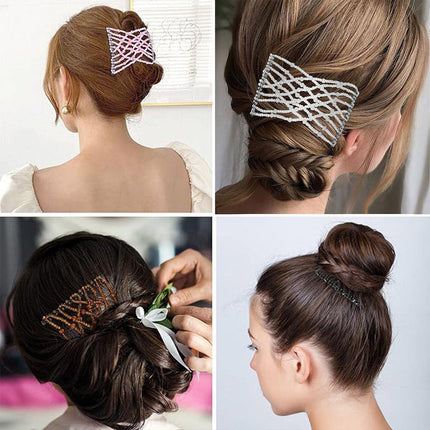 6PCS Creative Magic Hair Comb Bun Maker Styling Tool for Easy Hairdo and Updos