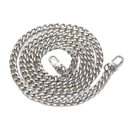 120cm Metal Handbag Shoulder Strap Bag Purse Chain Smooth Replacement Crossbody - Aimall