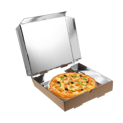 50pcs Aluminum Foil Pizza Packaging Paper Boxes Durable Food Storage Containers