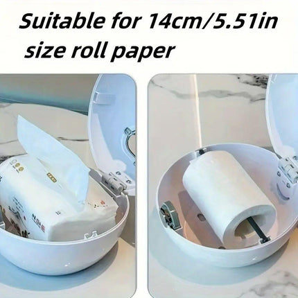 Wall Mounted Paper Towel Holder for Kitchen and Bathroom Roll Dispenser Storage