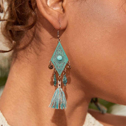 Vintage Tassel Earrings for Women Long Ethnic Style Dangle Fashion Jewellery