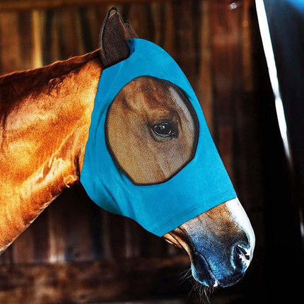 Mosquito Fly Mask For Horses UV Protection Breathable Horse Face Covering