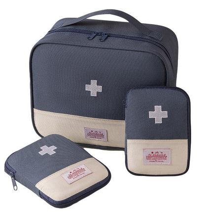 Set of 3 Portable Travel Medical Bags Organiser for Home Emergency Storage Use