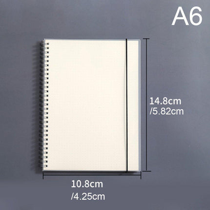 10pcs Spiral Notebook A6 Size Coil Bound Lined and Grid Pages School Office Use