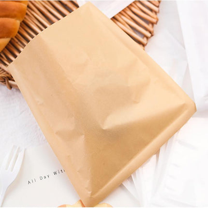 500PCS Transparent Food Greaseproof Bag Sandwich Donut Bread Packaging Pouch - Aimall