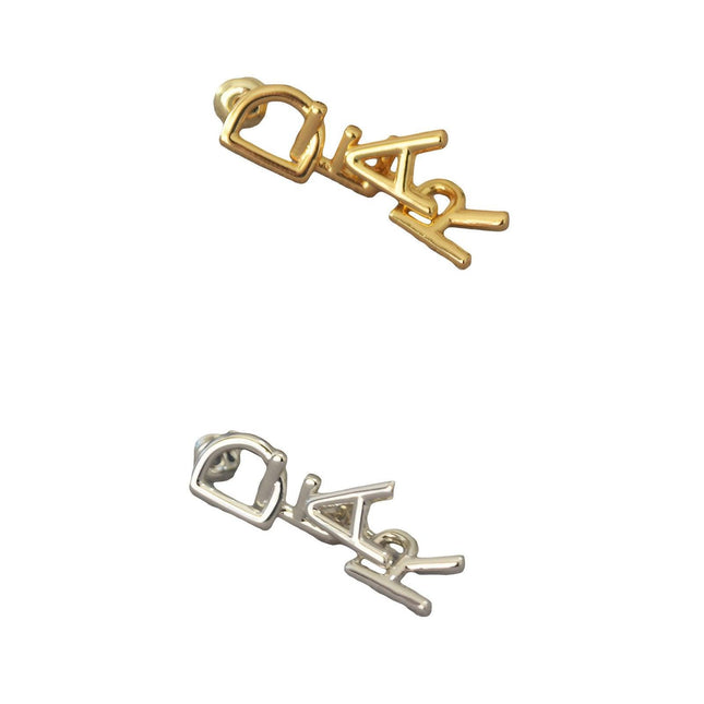 Fashionable Simple Everyday Earrings with Letters Trendy Jewelry for Women Gifts