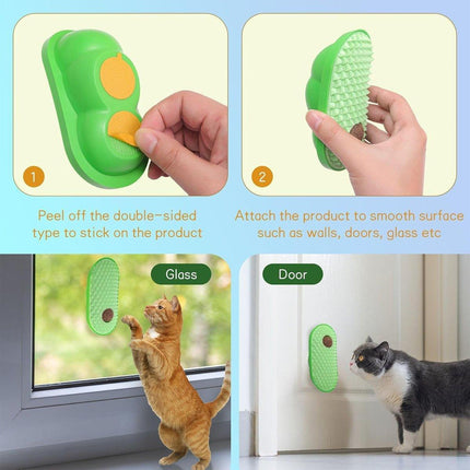 Cat Scrubber Toy for Cats Self Grooming Hair Removal Scratching Face Massage