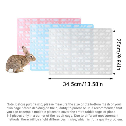 2pcs Rabbit Foot Mat Large Plastic Cage Mat for Guinea Pig Pet Cage Accessories